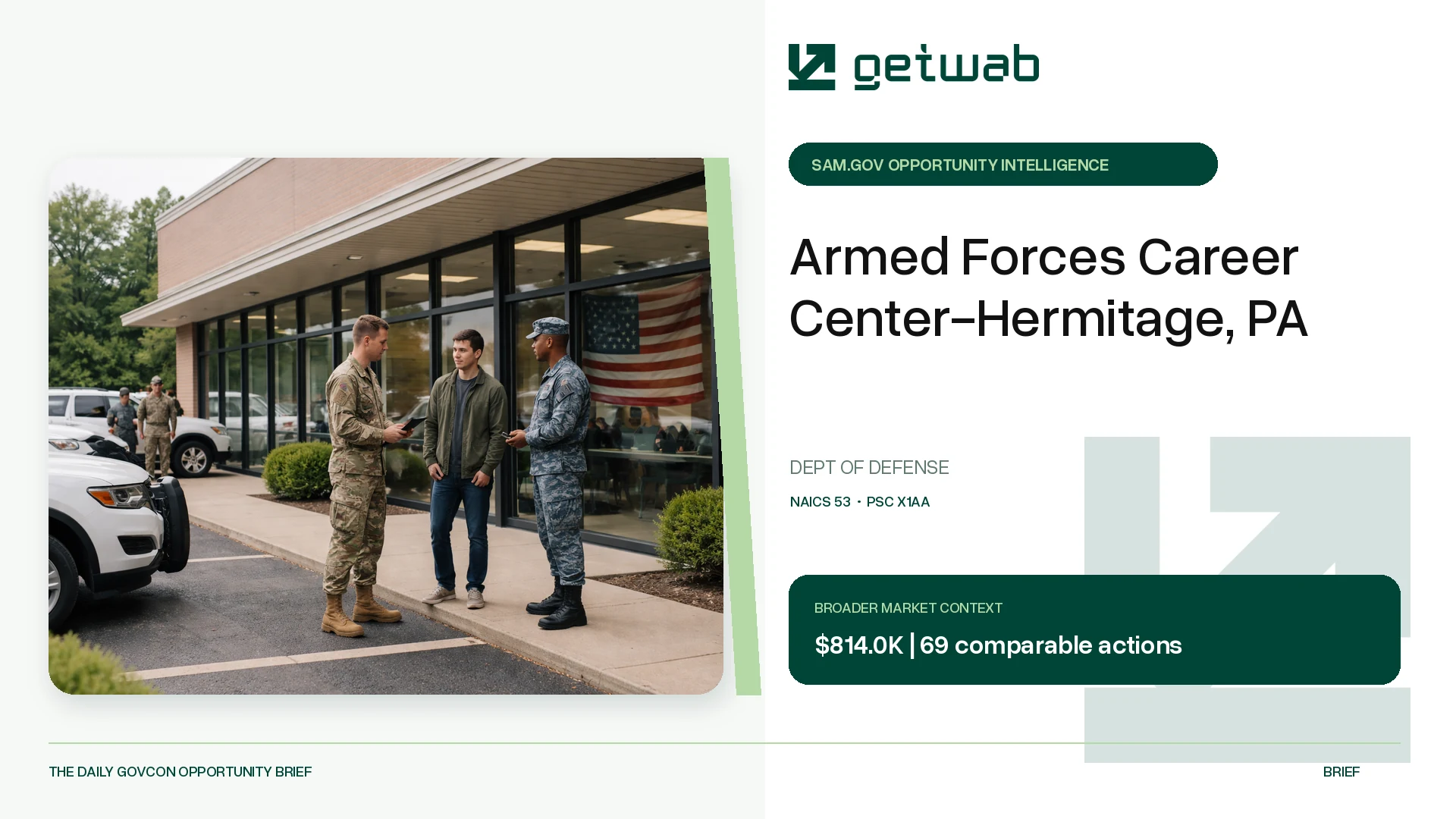Preview for Armed Forces Career Center-Hermitage, PA Federal Opportunity Brief